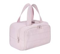 Oshhni Neceser de Viaje para Mujer Y Hombre, Organizador de Maquillaje, Estuche para Perfume Y Acondicionador, Rosa
