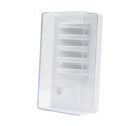 Oshhni Paleta para injerto de pestañas con tapa, contenedor de almacenamiento para extensiones de pestañas postizas, a prueba de polvo, para salón de, Blanco