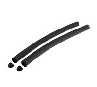 Oshhni Paquete de 2 Cubiertas de Espuma de Esponja para Manillar de Mariposa de Bicicleta Cubierta de Empuñaduras de Manillar de Tubo para Bicicleta, Negro luz