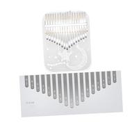 Oshhni Piano de de 17 teclas, Piano de pulgar profesional con accesorios, instrumento de Marimba de, juguete Musical sensorial para principiantes, C