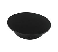 Oshhni Plato Giratorio eléctrico para joyería, Base giratoria automática, Soporte Giratorio de exhibición para Modelos de Juguete, Ante Negro