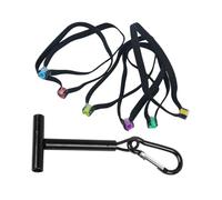 Oshhni Portacarrete para Pesca con Mosca, con Tensor de Carrete, Organizador de línea, Soporte para línea de Tippet, para Carpa herbívora, con 6 Carretes de Extensión