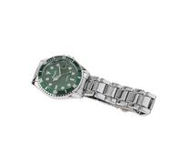 Oshhni Reloj mecánico automático para Hombre, analógico, de Lujo, Resistente al Agua hasta 30 m, con Calendario, para Ceremonias de graduación, Trabajo, Verde