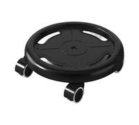 Oshhni Rodillo Abdominal con Discos deslizantes para Ejercicios de musculación, portátil, para Fitness, Negro