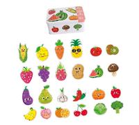 Oshhni Rompecabezas de Dibujos Animados para niños y niñas en Edad Preescolar, Aprendizaje de Habilidades cognitivas, Rompecabezas, Actividad educativa, Frutas Verduras