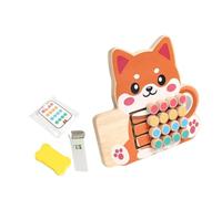 Oshhni Rompecabezas Deslizante de combinación de Colores, Juguete de de Doble Cara con 15 Tarjetas, clasificador de Colores de Madera, Preescolar para, Zorro