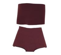 Oshhni Ropa Femenina a Escala 1/6, Disfraz, Accesorios Casuales, Ropa de Moda, Figuras de acción, Ropa, Top y Pantalones Cortos a Escala 1:6, Rojo Oscuro