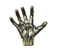 Oshhni Soporte de Baloncesto con Escultura de Mano, Decoración Artística, Estante de Almacenamiento, Montaje en Pared para Entusiastas del Deporte, Regalos D, Oro Retro