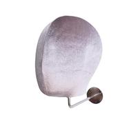 Oshhni Soporte de Cabeza de Maniquí de Terciopelo para Montaje en Pared, Resistente, Ahorra Espacio, Multiusos, para Exhibición de Sombreros, para Tiendas Mi, Gancho de Plata