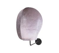 Oshhni Soporte de Cabeza de Maniquí de Terciopelo para Montaje en Pared, Resistente, Ahorra Espacio, Multiusos, para Exhibición de Sombreros, para Tiendas Mi, Gancho Negro