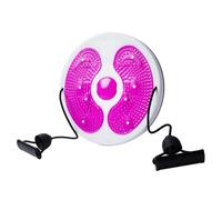 Oshhni Tabla de Ejercicios giratorios para Fitness con, máquina Antideslizante para torcer Cintura, Dispositivo para ejercitar los Abdominales, Ideal, Rosa Y Rojo