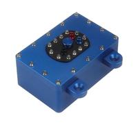 Oshhni Tanque de Combustible CNC Mejorado para Caja receptora de orugas RC, Repuesto, 60 x 40 x 26 mm, Caja receptora de Combustible para Coche RC 1/10 SCX10, Azul