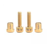 Oshhni Tornillo para Manillar Bicicleta Tuerca Accesorio Tornillos Kit Aleación Titanio Tuercas Pernos Repuesto Resistente Adecuado para Reparación