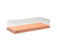 Oshhni Vitrina de acrílico para Coches a Escala 1/64, Organizador, Regalo para coleccionistas, Vitrina Transparente para Guardar Coches de Juguete, MarrÓn