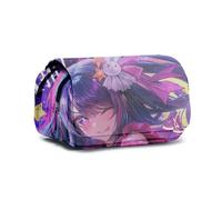 Oshi no Ko - Estuche para lápices para estudiantes, diseño de figura Ai de Hoshino con impresión en 3D, gran capacidad, estuche de papelería para niñas y niños, suministros escolares, Tipo 1,