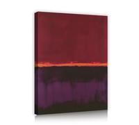 OSHIONARTE Grandes pinturas murales geométricas abstractas sobre lienzo grabados de arte burdeos y púrpura cuadros murales de mediados de siglo para decoración del hogar 50x65cm Marco interior