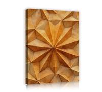 OSHIONARTE Impresión 3D Impresiones en lienzo Arte mural Bohemia Minimalismo Arte geométrico abstracto Patrón floral Pintura cuadrada Decoración mural para oficina 30x40cm Cuadro interior