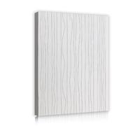 OSHIONARTE Modern Minimalist Novel Wall Art Abstract Black Vertical Wavy Lines Stamps Decoración lineal sencilla para el salón lista para colgar 76x101cm Marco interior