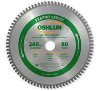 Oshlun fespro ATB de uso general hoja de sierra con eje de 30 mm para Festool KAPEX KS 120, SBFT-260080