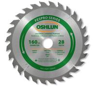 Oshlun fespro uso General hoja de sierra con ATB 20 mm Arbor para Festool TS 55 EQ y ATF 55 E, SBFT-160028