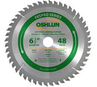 Oshlun SBFT-065048 - Hoja de sierra para sierra de corte transversal de 48 dientes FesPro con eje de 20 mm para Dewalt DWS520 y Makita SP6000, universal de 48 dientes