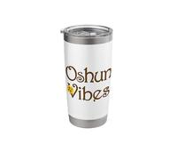 Oshun Vibes Orishas Goddess Oxum Ifa Yoruba Religion Gift Vaso térmico de acero inoxidable de doble pared