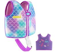 OSHYLE Chaleco de Natación de Neopreno de la Marca Premium para Niños - Flotador para el Aprendizaje de la Natación Ideal para Niños (Mermaids, L(6-9))