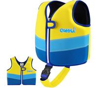OSHYLE Chaleco de Natación de Neopreno de la Marca Premium para Niños - Flotador para el Aprendizaje de la Natación Ideal para Niños (SS-BU, L(6-9))