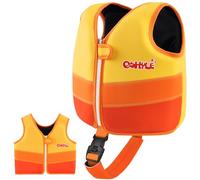 OSHYLE Chaleco de Natación de Neopreno de la Marca Premium para Niños - Flotador para el Aprendizaje de la Natación Ideal para Niños (SS-OR, L(6-9))
