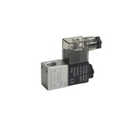 OSHZIKJII Válvula Solenoide de Aire neumática 2V025-08 dc12v 24v 220v, 2 Posiciones, 2 Puertos, válvula magnética de Aire Normalmente Cerrada neumática(2V025-2F,DC12)