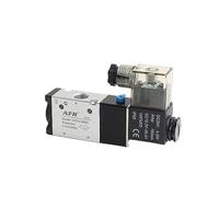 OSHZIKJII Válvula Solenoide neumática Normalmente Abierta y Cerrada BSP de 1/4 "3V210-08-NC 24V DC 12V 110V AC220V 3V110-06-NO 3V310-10 3V410-15(3V310-10-NO)