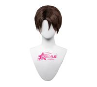OSIAS Anime Aizen Sousuke Cosplay Peluca Corta Marrón