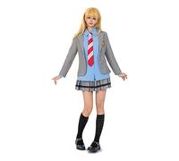 OSIAS Anime Your Lie in April Miyazono Kaori Uniform Cosplay Costume (L)