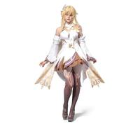 OSIAS Game Lumine Traveler Cosplay Costume-Full Set With Wig, As Heaven and Earth Are Made Anew Outfit (S)