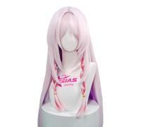 OSIAS Juego Citlali Peluca Cosplay Peluca Larga Rosa y Púrpura