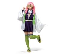 OSIAS Kanroji Mitsuri Disfraz Cosplay para Mujer - Hombros Acolchados, Abrigo Bordado, Juego Completo (S)