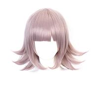 OSIAS Peluca Cosplay Anime, Peluca con Capucha Gratuita, para Halloween, Fiesta, Carnaval, Vida Nocturna, Conciertos, Bodas(Nanami ChiaKi)