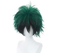 OSIAS Peluca Cosplay Anime, Peluca Fiesta Halloween, Redecilla Gratis(Midoriya Izuku)