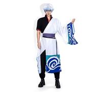 OSIAS Sakata Gintoki Cosplay Costume, Bolsillos & Cintura Elástica (S)