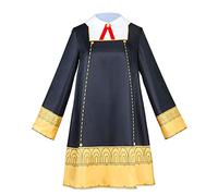 OSIAS Spy Family Traje de Cosplay de Anya Disfraz Anya Forger Vestir Oro Negro(130)