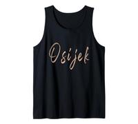 Osijek Croacia Diseño Elegante Vintage Camiseta sin Mangas