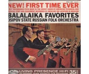 OSIPOV STATE RUSSIAN FOLK ORCHESTRA - balalaika favorites - new first time ever LP