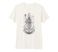 Osiris Afterlife King Antiguo Egipto Monocromo Mito Arte Camiseta Premium
