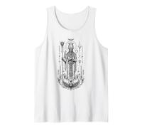 Osiris Afterlife King Antiguo Egipto Monocromo Mito Arte Camiseta sin Mangas