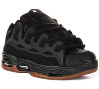 Osiris Zapatillas de skate D3 2001 para hombre, negro/negro/Gum, 9
