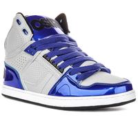 Osiris Nyc 83 CLK Apoyado Tacón Medio Top Cordones Zapatillas Hombre En Azul UK