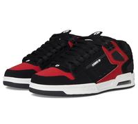 Osiris Zapatillas de skate Peril para hombre, Negro/Blanco/Rojo, 46 EU