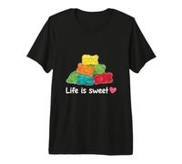 Osito de gominola Life Is Sweet, Divertido, Amantes de los Caramelos, niñas y niños Camiseta Premium