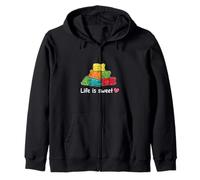 Osito de gominola Life Is Sweet, Divertido, Amantes de los Caramelos, niñas y niños Sudadera con Capucha