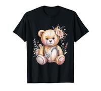 Osito de Peluche Flor Niños Médico Enfermera Pediátrica Camiseta